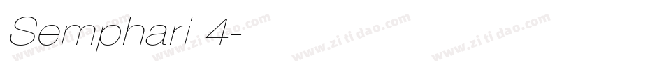 Semphari 4字体转换